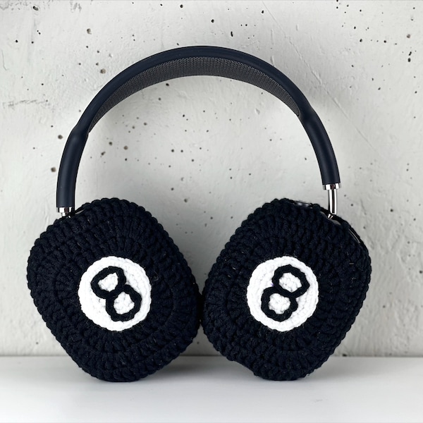 Airpods Max Headphone Covers | Magic 8 Ball Design | Crochet AirPods Max Case | AirPod Max Cover | Handmade