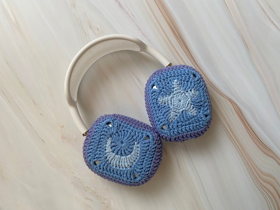 Airpods Max Headphone Covers Star & Moon Design Crochet Airpods Max