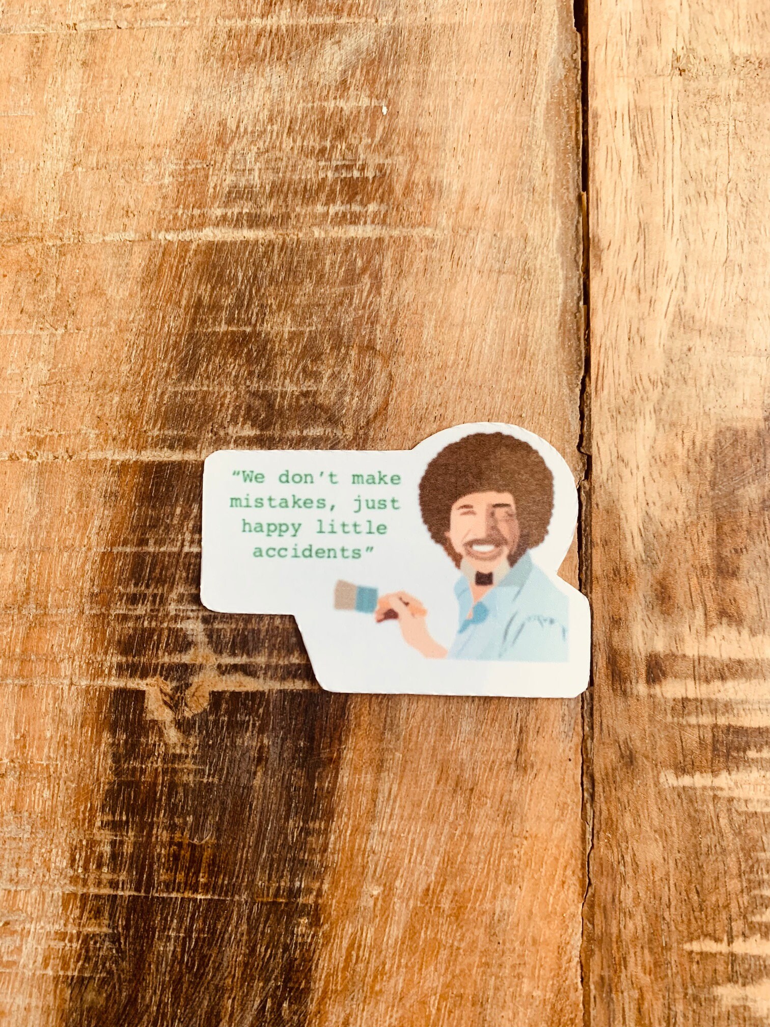 Bob Ross Glossy Sticker | Etsy