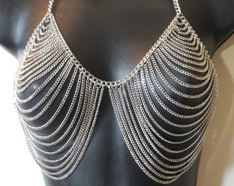 body chain, Bra, top, crop top,