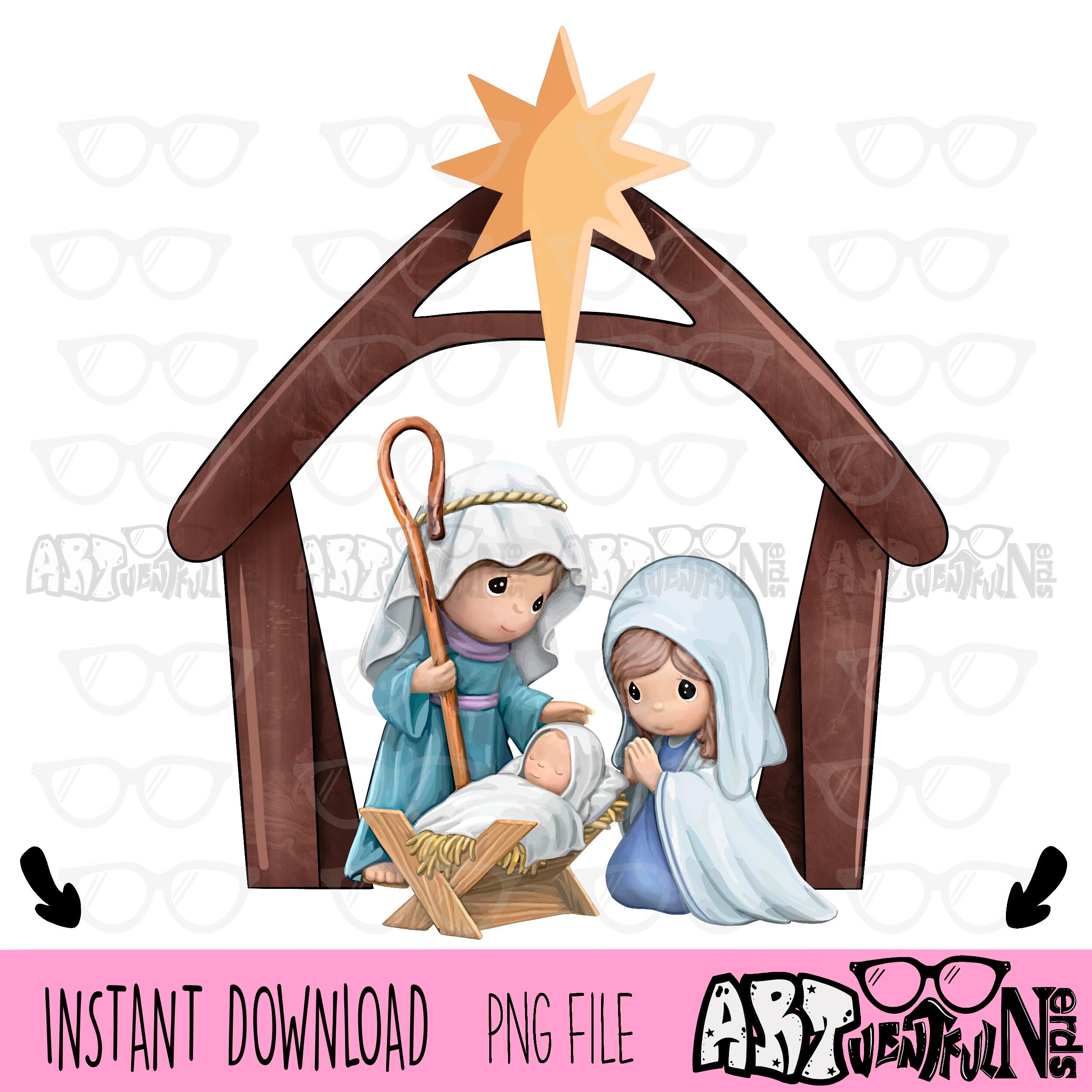 Nativity Scene Clipart Precious Moments