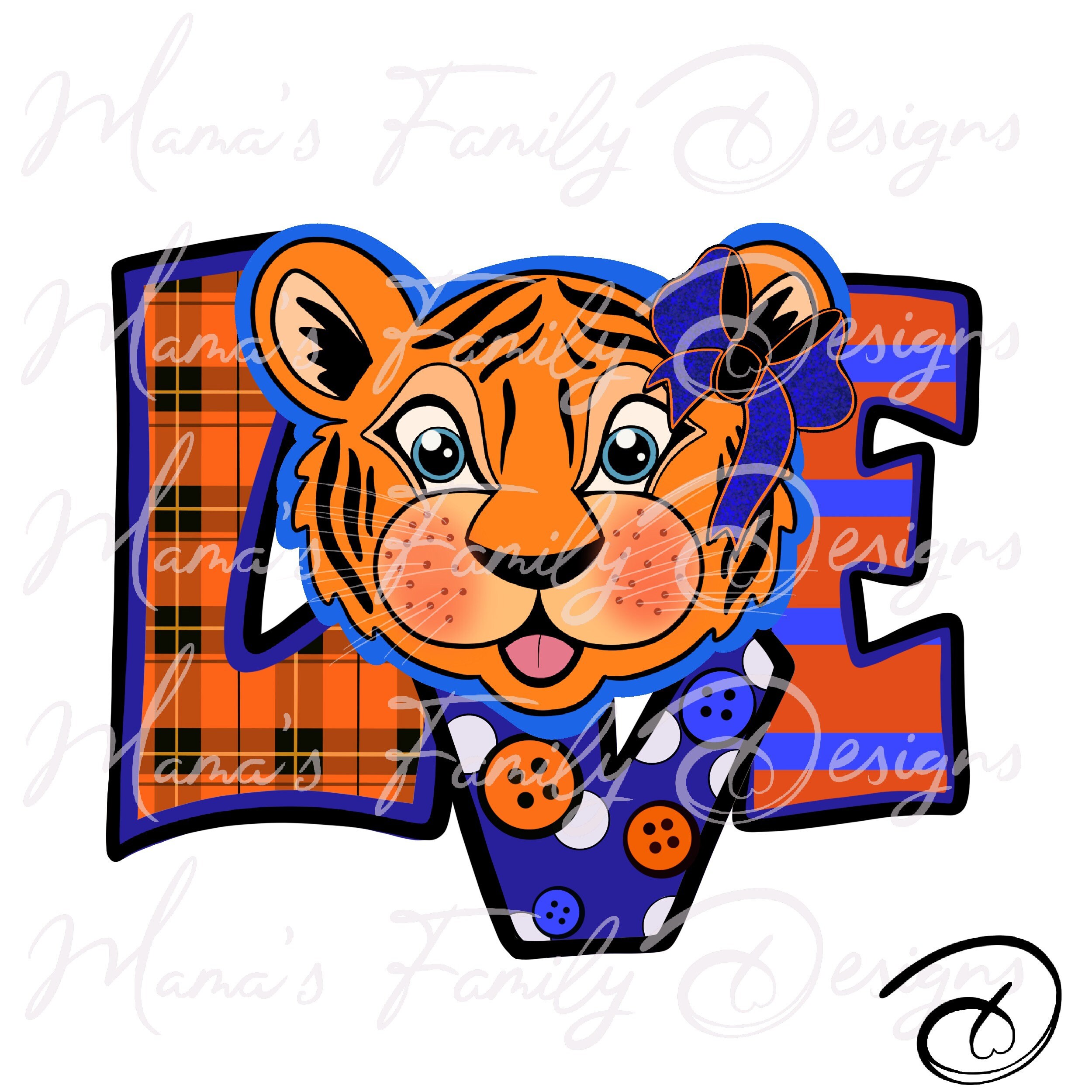 Love Tiger Sublimation and HTV Design digital download PNG Etsy