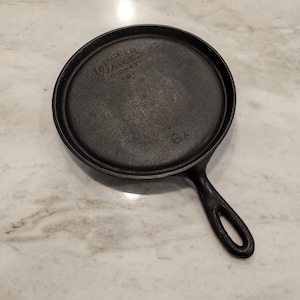 SCARCE Vintage Wagner 6 Round Griddle Cast Iron WOW