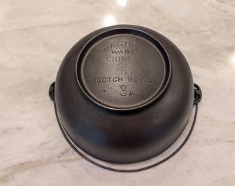 Vintage Wagner no.3 Scotch Bowl Cast Iron COOL