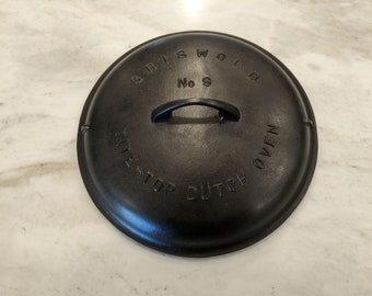 Vintage Griswold 9 LBL Dutch Oven Lid 2552 BEAUTIFUL