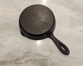 Vintage CHF no.3 Hammered Cast Iron Skillet RARE