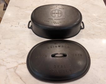 RARE Griswold 7 LBL Oval Roaster Cast Iron INCREDIBLE