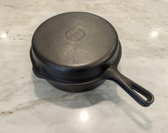 AMAZING Vintage Griswold no.80 Combination Skillet Cast Iron Double LOOK