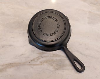 Vintage O'Brien & O'Brien no.3 Cast Iron Skillet Heat Ring NICE