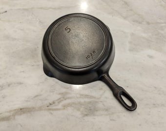 Vintage Iron Mountain 5 Heat Ring Cast Iron Skillet Griswold 1030
