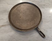 RARE Hammered Wagner 1110 Round Griddle Cast Iron Nickel