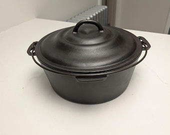 DEAL Vintage no.8 Dutch Oven Cast Iron Unmarked Ozark WOW