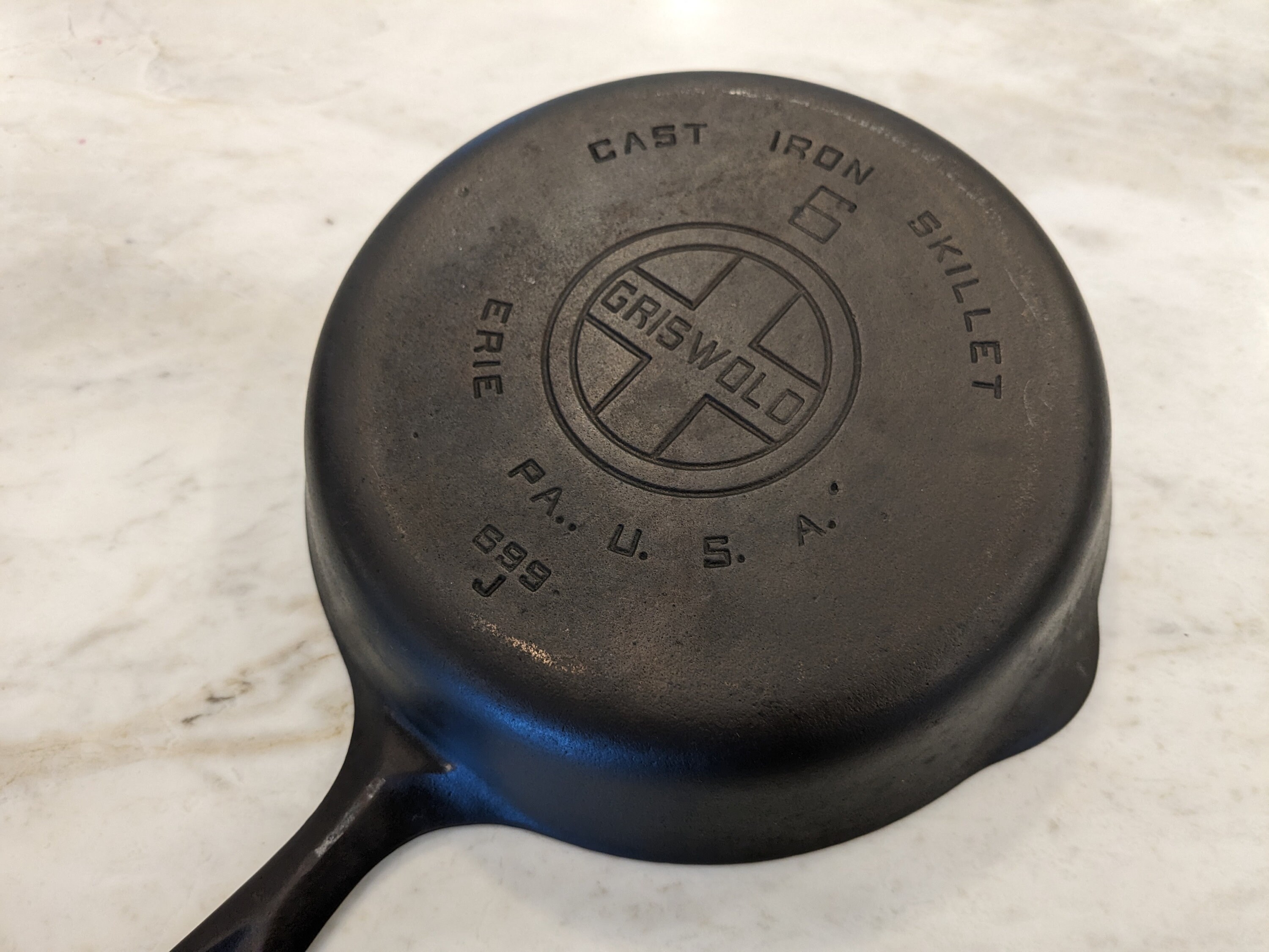 Vintage Griswold 6 LBL Cast Iron Skillet 699 Smooth Bottom - Etsy
