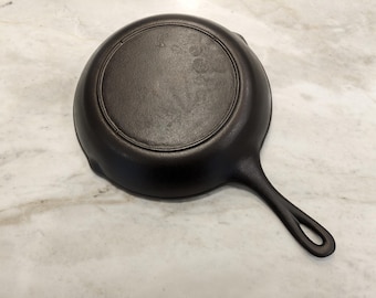 Vintage Lodge Chef Skillet Three Notch Cast Iron Rare