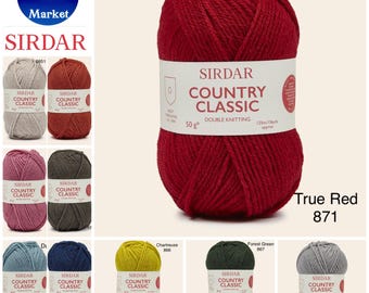 SIRDAR Country Classic DK 50g (50/50 Wool, Acrylic)