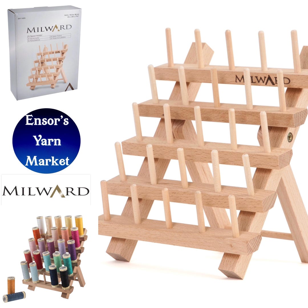 MILWARD 25 Spool Thread Holder (threads Not Included) Beech Wood - Etsy UK