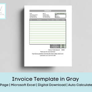 Invoice Template excel, invoice template Spreadsheet, Fillable Invoice Template, , Business Invoice Excel, printable invoice