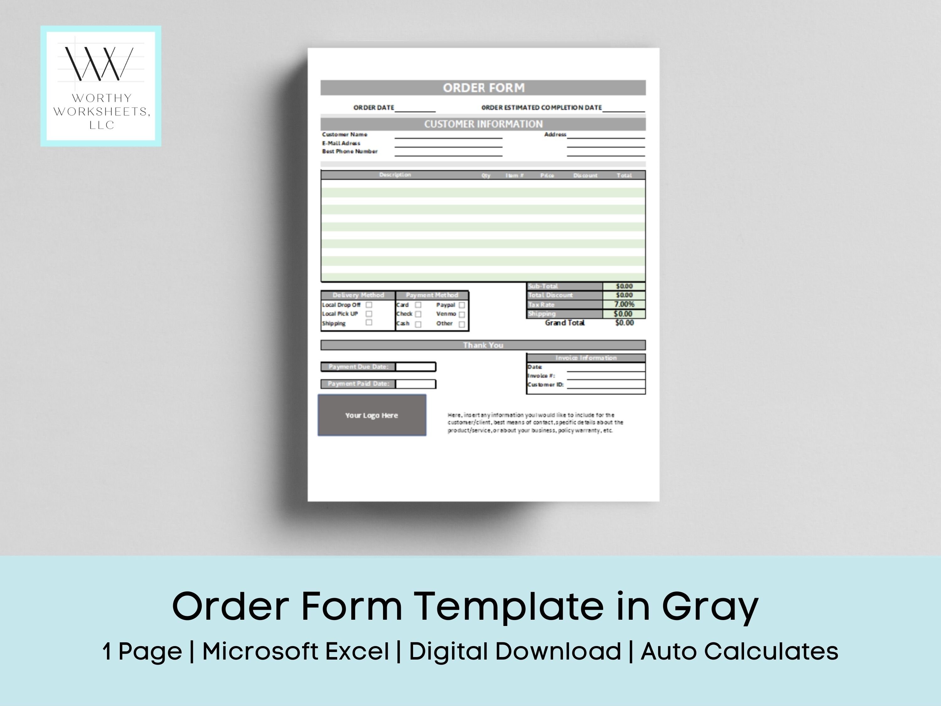 Excel Forms Templates