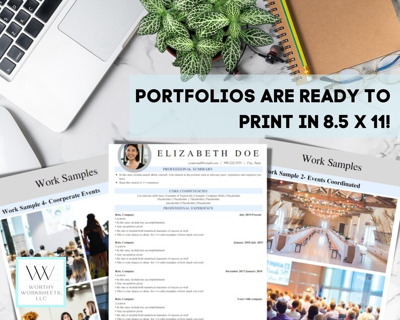 Professional Portfolio Template Career Portfolio Job Portfolio Canva