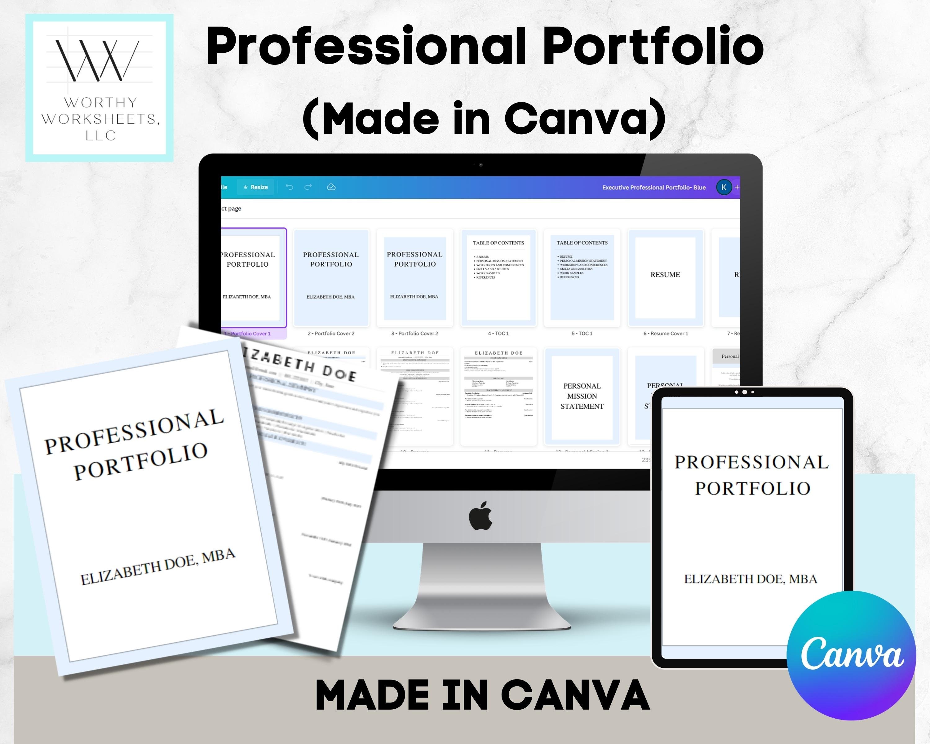 Professional Portfolio Template Career Portfolio Job Portfolio Canva professional-portfolio-template-career-portfolio-job-portfolio-canva
