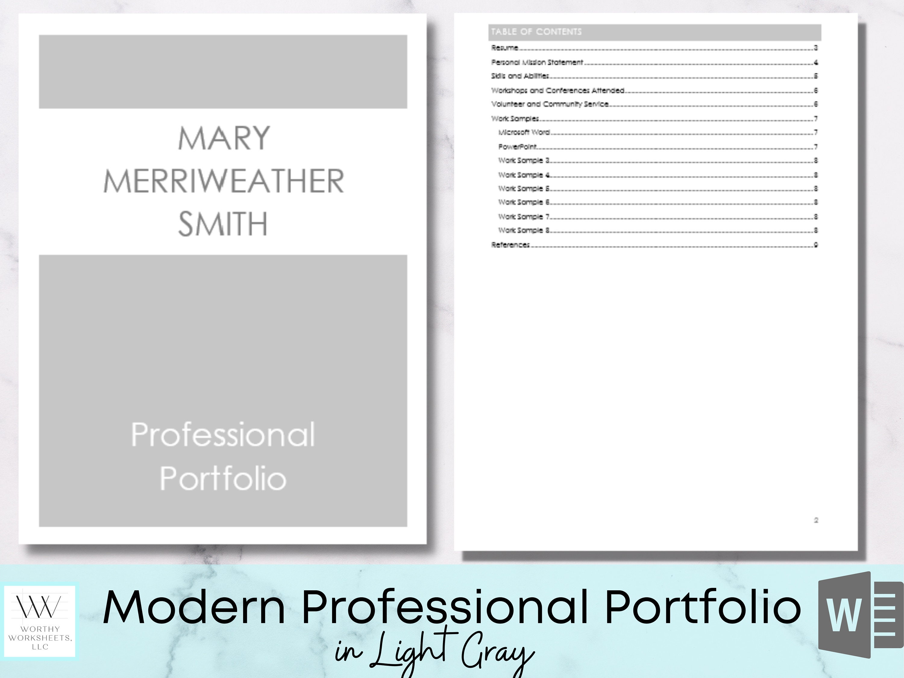 Professional Portfolio, Portfolio Template, Resume, Resume Template ...