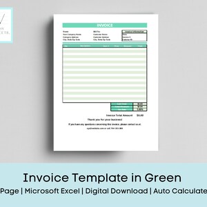 Invoice Template excel, invoice template spreadsheet, invoice form, fillable invoice, billing invoice, small business invoice, client bill