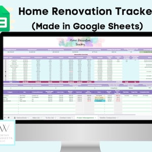 Rénovation domiciliaire, Planificateur de rénovations, Budget de rénovation, Modèle de rénovation, Budget de rénovation domiciliaire, Organiseur de rénovation, Feuille de calcul Google