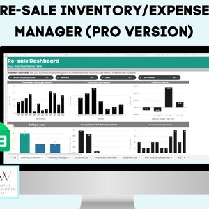 Consignment Inventory, Consignment Spreadsheet, Reseller spreadsheet, Reseller log, inventory tracker, inventory spreadsheet, reselling