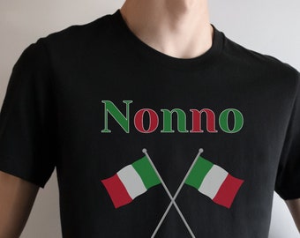 Nonno Shirt, Cute Italian Grandpa T-Shirt, Grandpa Gift, Fathers Day Holiday Birthday Gift for Him, Short-Sleeve Unisex T-Shirt