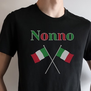 Nonno Shirt, Cute Italian Grandpa T-Shirt, Grandpa Gift, Fathers Day Holiday Birthday Gift for Him, Short-Sleeve Unisex T-Shirt