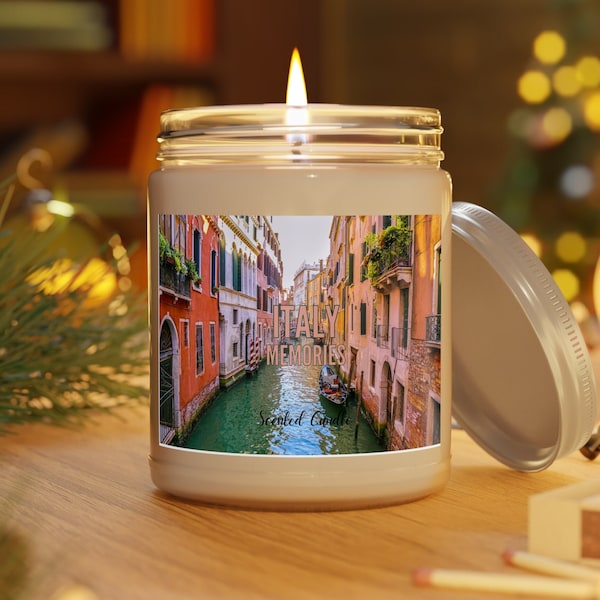 Italy Candle with Amazing New Scents - Unique Italy Souvenir Gift, Scented Soy Candle, 9oz