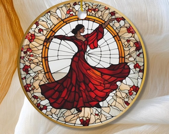 Spain Ornament, Flamenco Dancer Ornament, Travel Gift, Keepsake Souvenir