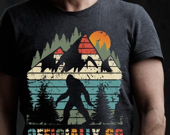 Camiseta divertida para el 60 cumpleaños, regalo de cumpleaños para hombre con diseño retro de Yeti de montaña, camisetas de cumpleaños.