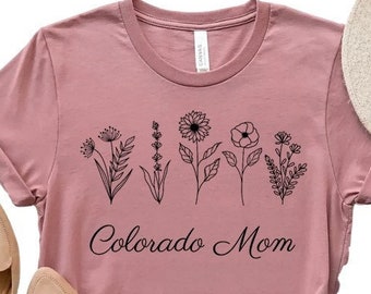 Colorado Mom Shirt, Colorado State Shirt, Personalize for State, Custom Shirt, Colorado Gift, Colorado Student Mom