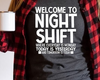 Night Shift Nurse, CNA Shirt, CNA Gift, Certified Nursing Assistant, Cute CNA Shirt, Graduation Party Gift, Birthday Gifts, Funny