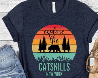 Catskills Shirt, Catskills NY Shirt, Nationaal Park Geschenken, Vakantie Shirts, Familie Vakantie Shirts, Upstate New York Shirt