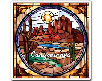Aimant Canyonlands, aimant pour réfrigérateur, souvenir de voyage dans l'Utah, cadeau pour les voyageurs