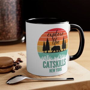 Catskills Mug, Cute Retro Catskills Coffee Mug Gift and Souvenir, New York State Park Gifts
