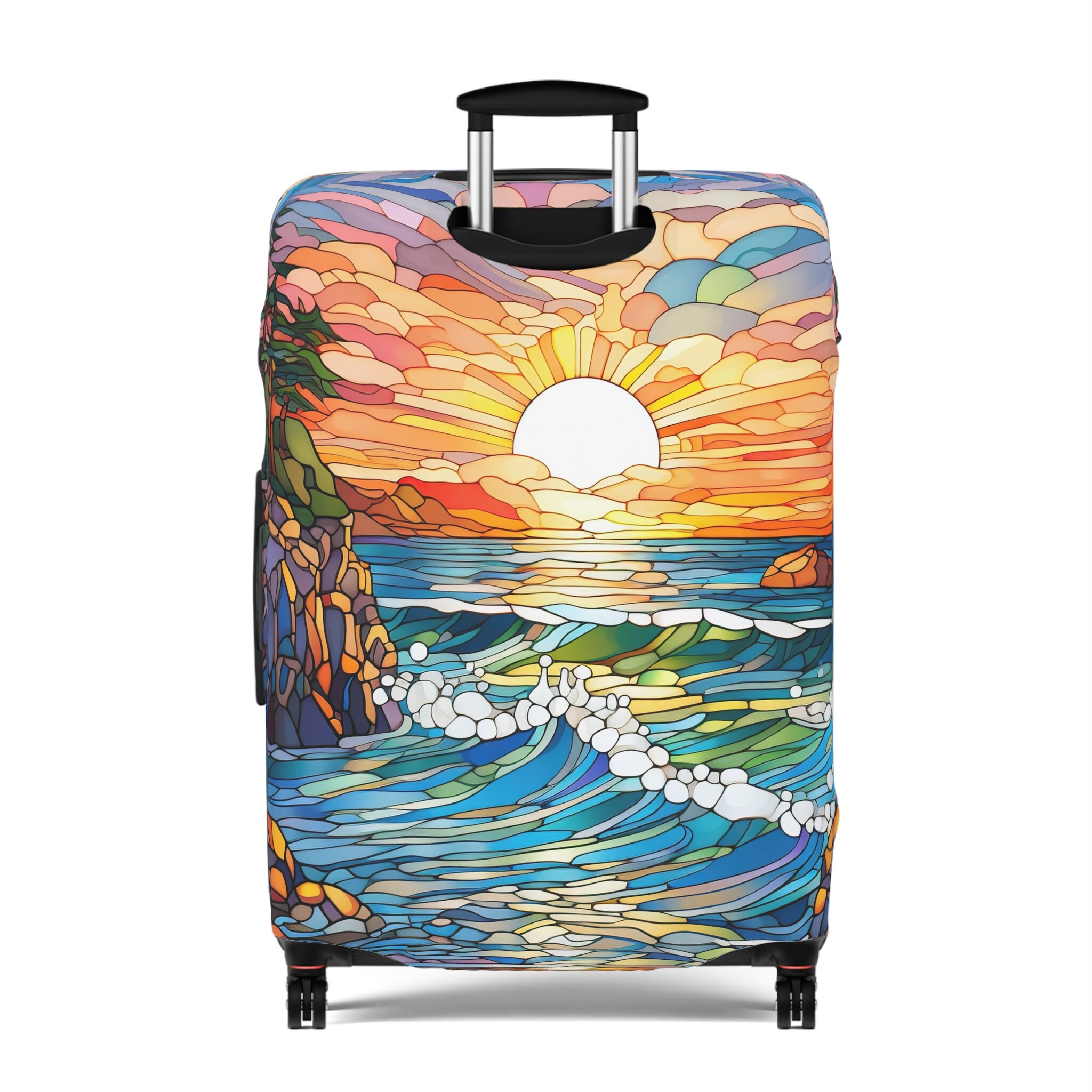Tropical Beach Luggage Cover, Summer Travel Luggage Cover