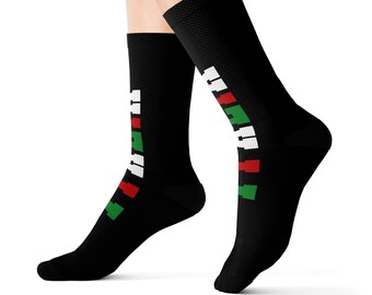 Italia Socks, Italy Italian Gift, Travel Gift, Buon Natale Stocking Stuffers Christmas Gift, Classy Printed Italy Socks