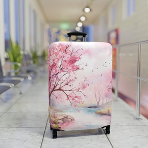 Sakura Cherry Blossom Elastic Luggage Cover Protector