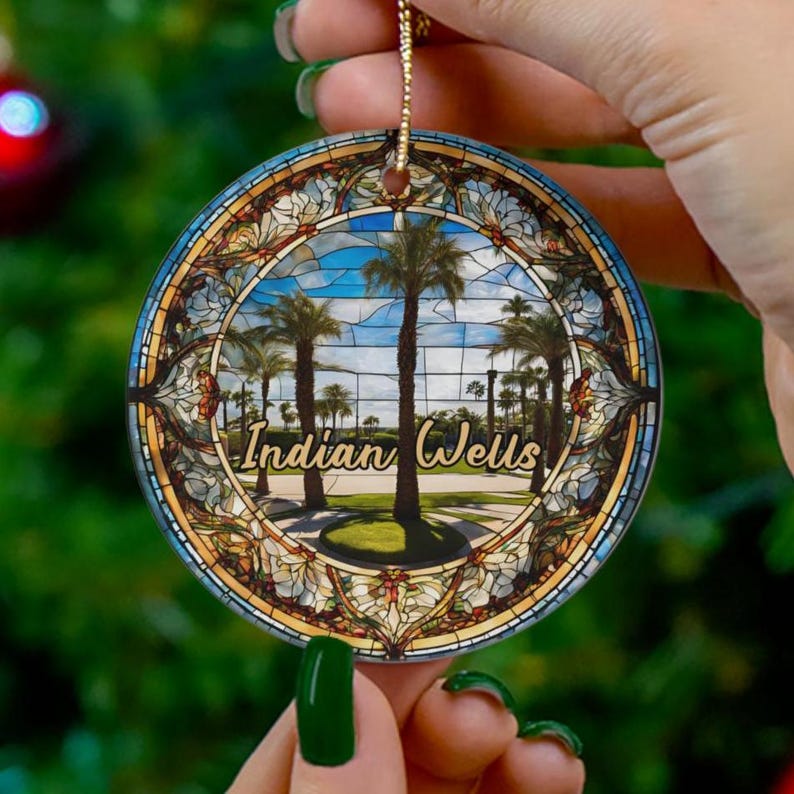 Indian Wells Ornament, California Golf Ornament, Family Travel Gift