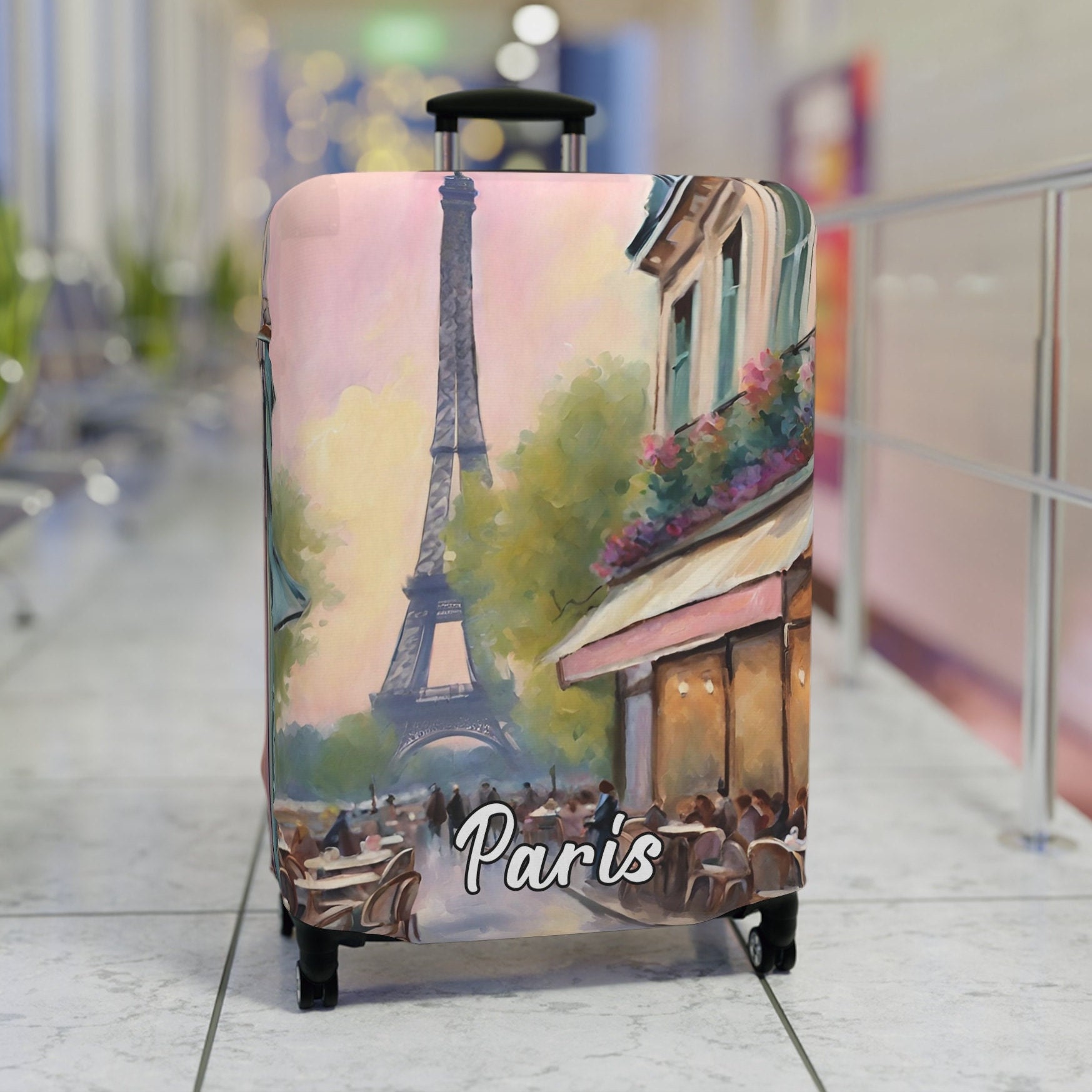 Eiffel Tower Luggage Cover, Unique Luggage Cover