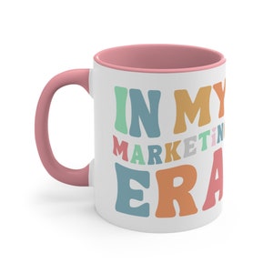 Marketing Mug, Unique Gift for Marketers, Coffee Cup Team Gift for Teacher Student Professional, Business Office Era Gift