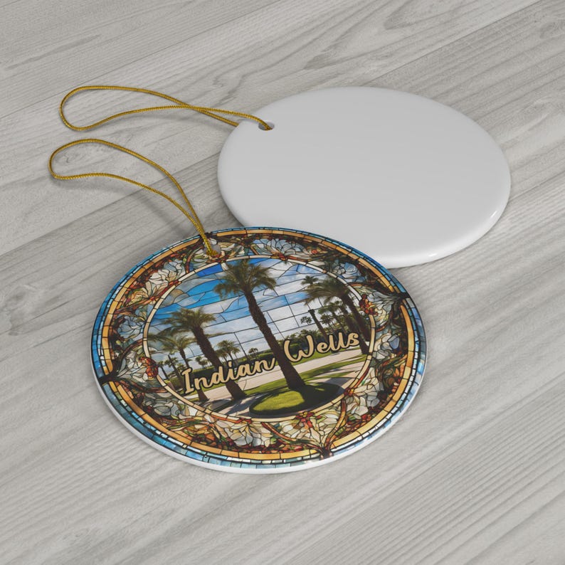 Indian Wells Ornament, California Golf Ornament, Family Travel Gift