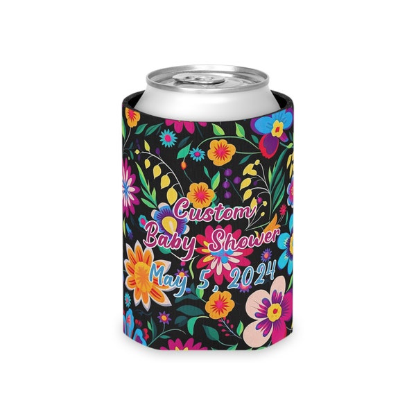 Custom Baby Shower Can Cooler, New Baby Party Favor Coozies, Cinco De Mayo Fiesta Theme, Mexico Travel Gift, Trip Vacation Souvenir