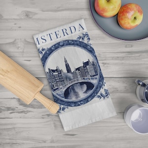 Strofinaccio Amsterdam - Strofinaccio da cucina - Decorazioni per la casa - Asciugamano, souvenir olandese