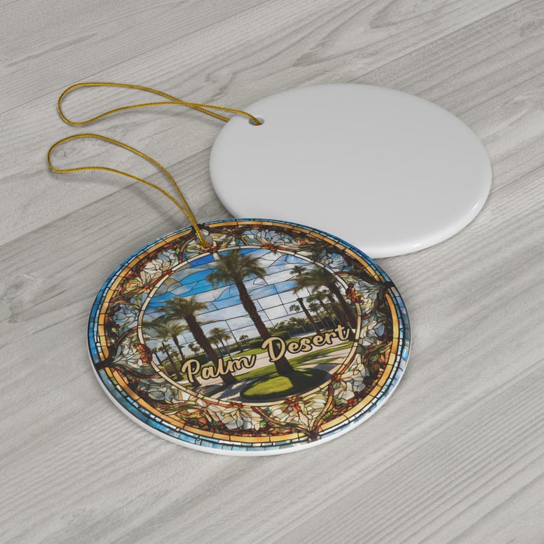 Palm Desert Ornament, California Golf Ornament, Family Travel Gift