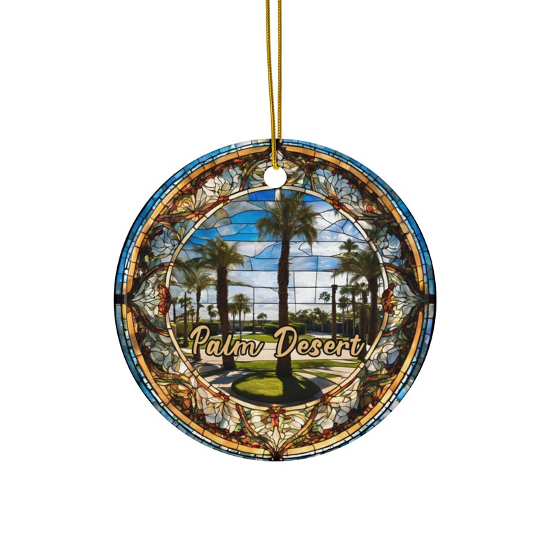 Palm Desert Ornament, California Golf Ornament, Family Travel Gift