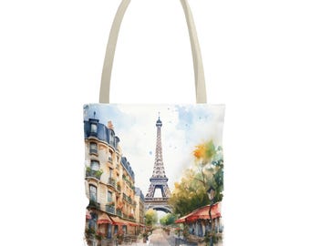 Paris Tote Bag, Paris France Tote, Travel Gifts, Eiffel Tower Souvenir Gift for Her